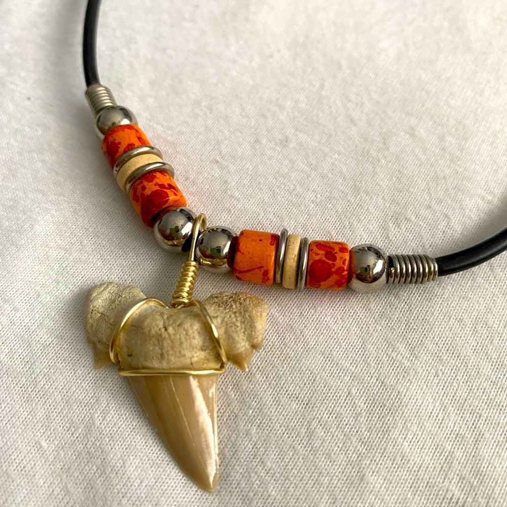 Authentic shark tooth necklace